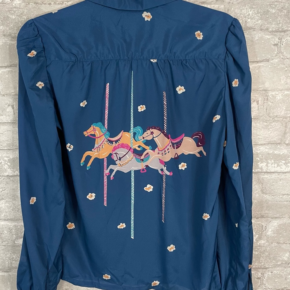 Diane Von Furstenberg Vintage Carousel Blouse